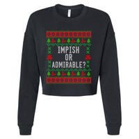 Impish Or Admirable Cropped Pullover Crew