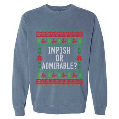 Impish Or Admirable Garment-Dyed Sweatshirt