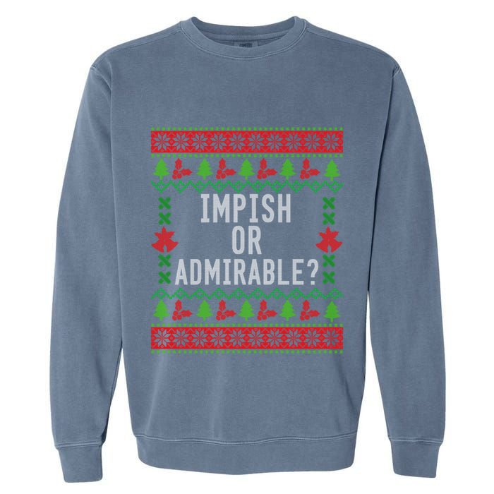 Impish Or Admirable Garment-Dyed Sweatshirt