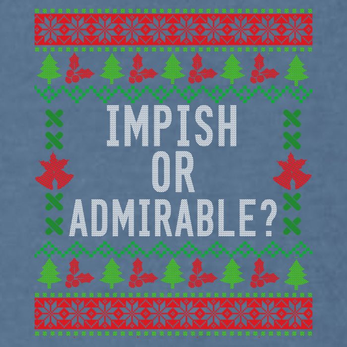 Impish Or Admirable Garment-Dyed Sweatshirt