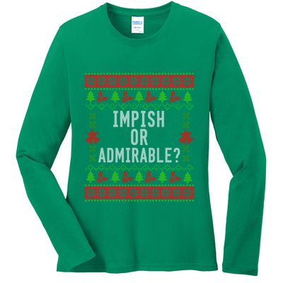 Impish Or Admirable Ladies Long Sleeve Shirt