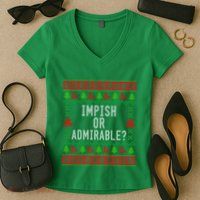 Impish Or Admirable Women's V-Neck T-Shirt
