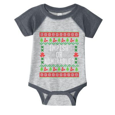 Impish Or Admirable Infant Baby Jersey Bodysuit