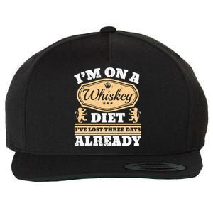 I'm On A Whiskey Diet I've Lost Three Days Already Cool Gift Wool Snapback Cap