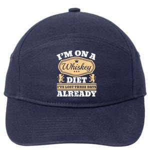 I'm On A Whiskey Diet I've Lost Three Days Already Cool Gift 7-Panel Snapback Hat