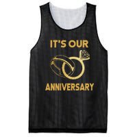 ItS Our Anniversary Wedding Love You Wife Husband Mesh Reversible Basketball Jersey Tank