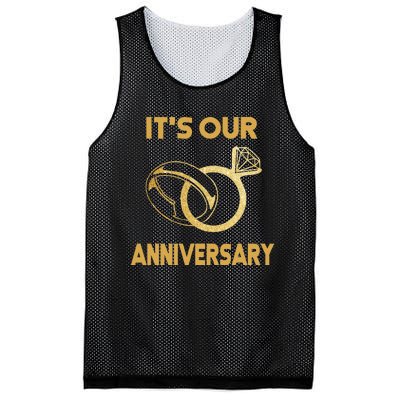 ItS Our Anniversary Wedding Love You Wife Husband Mesh Reversible Basketball Jersey Tank