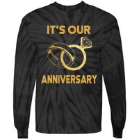 ItS Our Anniversary Wedding Love You Wife Husband Tie-Dye Long Sleeve Shirt