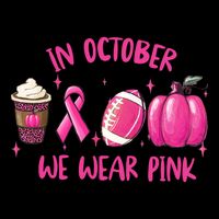 In October Breast Cancer Football Oktoberfest Halloween Zip Tote Bag