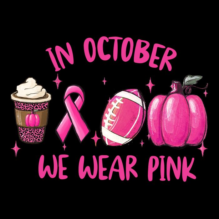 In October Breast Cancer Football Oktoberfest Halloween Zip Tote Bag