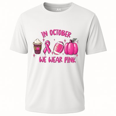 In October Breast Cancer Football Oktoberfest Halloween Performance Shirt