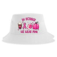 In October Breast Cancer Football Oktoberfest Halloween Sustainable Bucket Hat