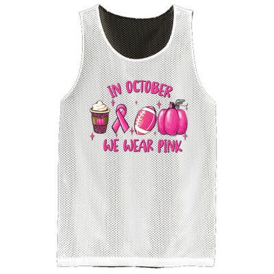 In October Breast Cancer Football Oktoberfest Halloween Mesh Reversible Basketball Jersey Tank