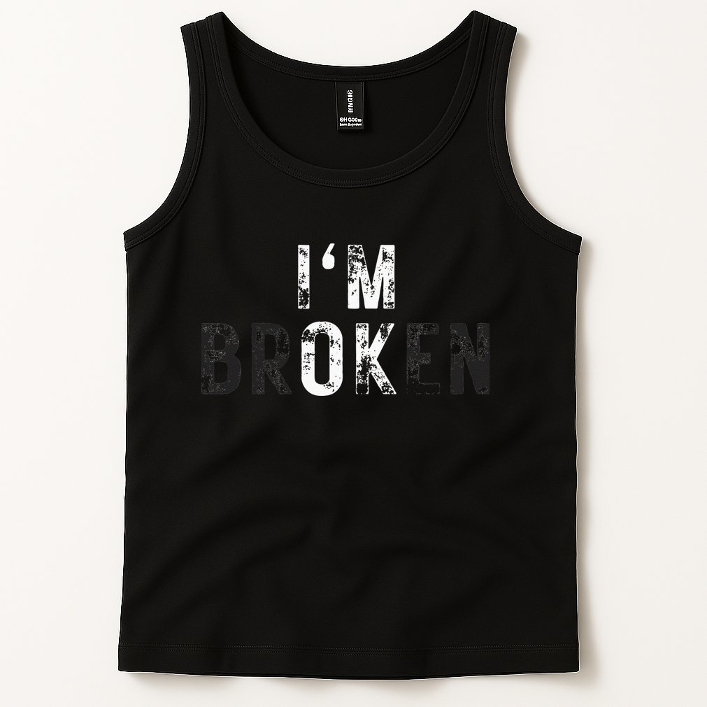 Im Ok Broken Tank Top