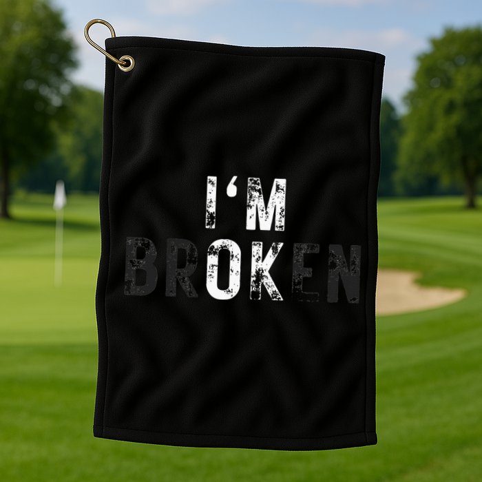 Im Ok Broken Golf Towel