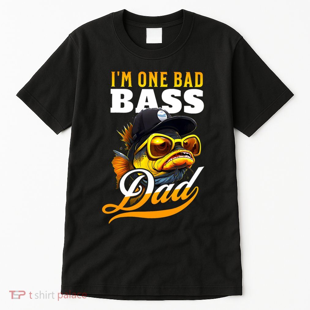 IM One Bad Bass Dad Funny Bass Fishing Tall T-Shirt