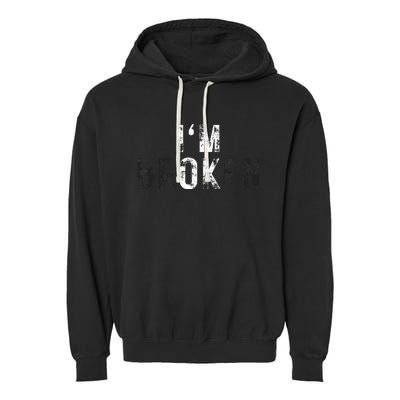 IM Ok Broken Garment-Dyed Fleece Hoodie