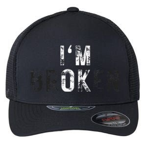 IM Ok Broken Flexfit Unipanel Trucker Cap