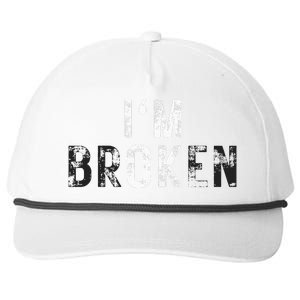 IM Ok Broken Snapback Five-Panel Rope Hat