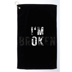 IM Ok Broken Platinum Collection Golf Towel