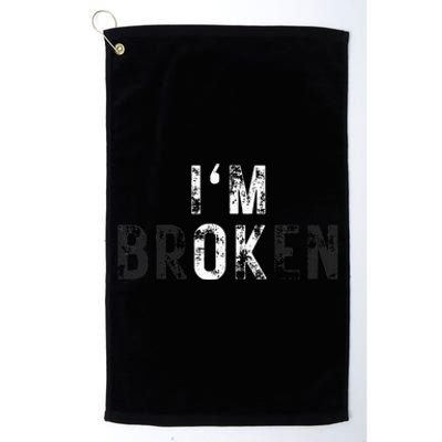 IM Ok Broken Platinum Collection Golf Towel