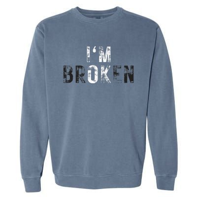 IM Ok Broken Garment-Dyed Sweatshirt