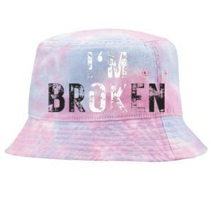 IM Ok Broken Tie-Dyed Bucket Hat