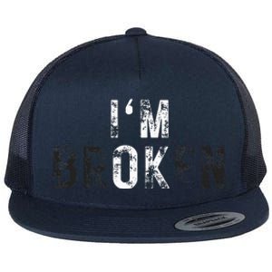 IM Ok Broken Flat Bill Trucker Hat