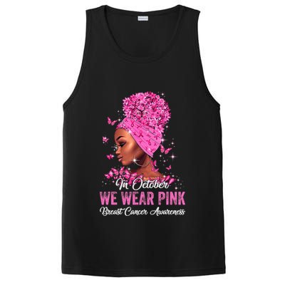In October Black Women We Wear Pink Breast Cancer Awareness PosiCharge Competitor Tank