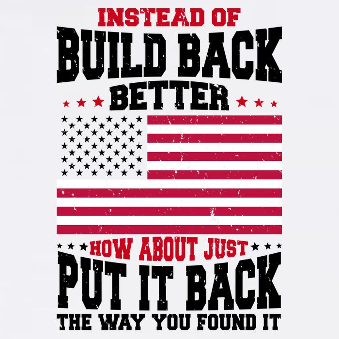 Instead Of Build Back Better How About Just Put It Back USA Button