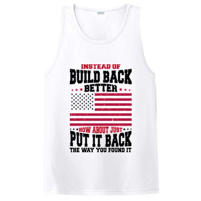Instead Of Build Back Better How About Just Put It Back USA PosiCharge Competitor Tank