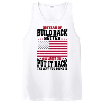 Instead Of Build Back Better How About Just Put It Back USA PosiCharge Competitor Tank