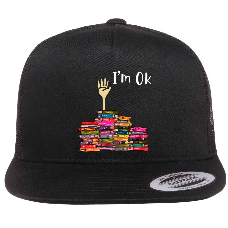 IM Ok Book Flat Bill Trucker Hat