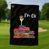IM Ok Book Golf Towel