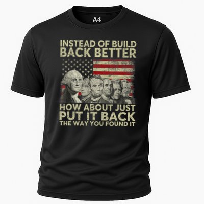 Instead Of Build Back Better How About Just Put It Back Performance Shirt