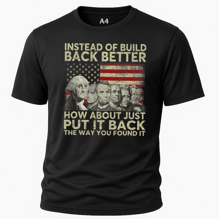 Instead Of Build Back Better How About Just Put It Back Performance Shirt