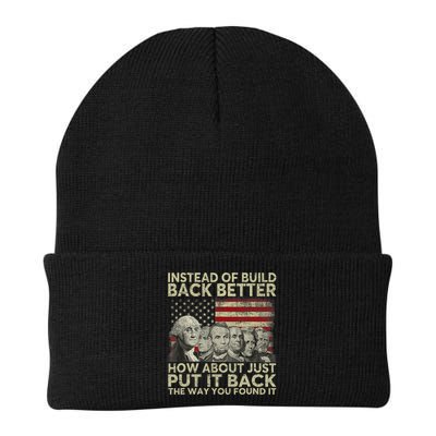 Instead Of Build Back Better How About Just Put It Back Beanie