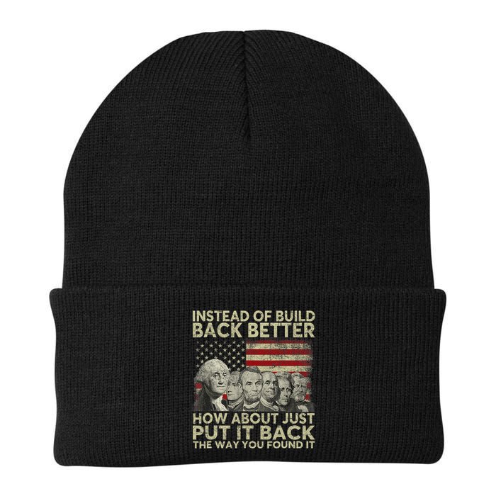 Instead Of Build Back Better How About Just Put It Back Beanie
