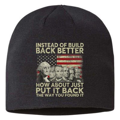 Instead Of Build Back Better How About Just Put It Back Sustainable Beanie