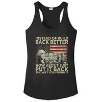 Instead Of Build Back Better How About Just Put It Back Ladies PosiCharge Competitor Racerback Tank