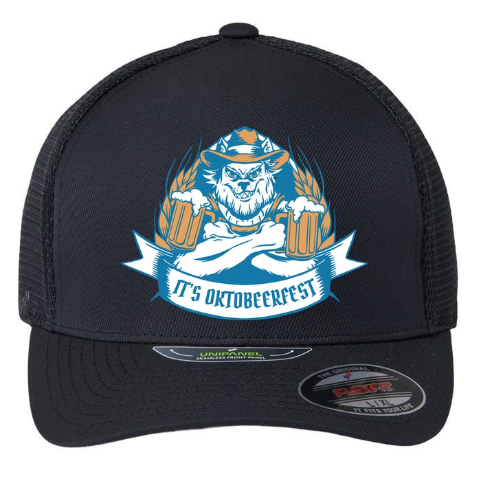 It's Oktoberfest Beer Flexfit Unipanel Trucker Cap