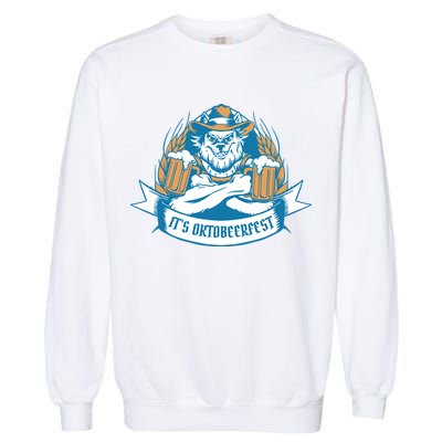 It's Oktoberfest Beer Garment-Dyed Sweatshirt