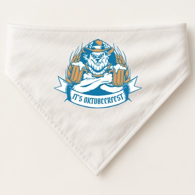 It's Oktoberfest Beer USA-Made Doggie Bandana
