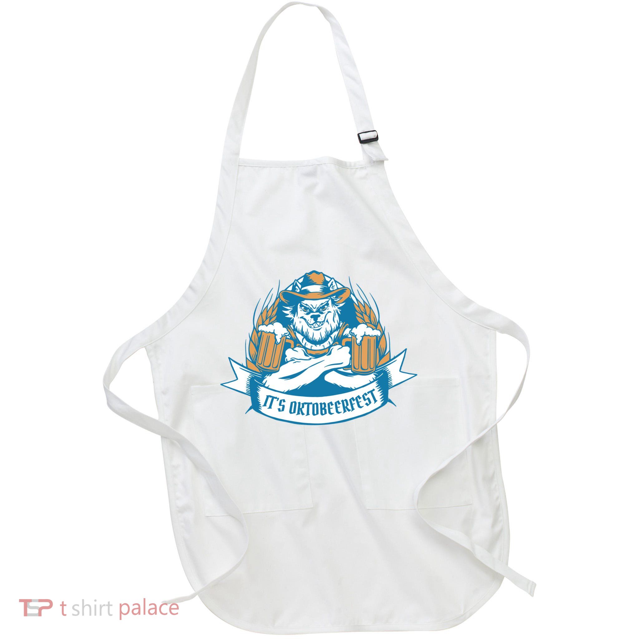 It's Oktoberfest Beer Full-Length Apron With Pockets