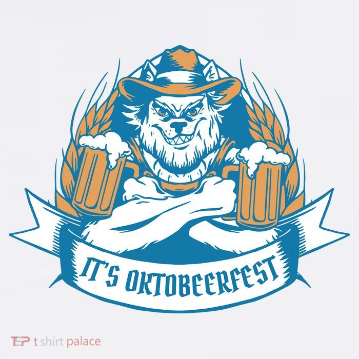 It's Oktoberfest Beer Button