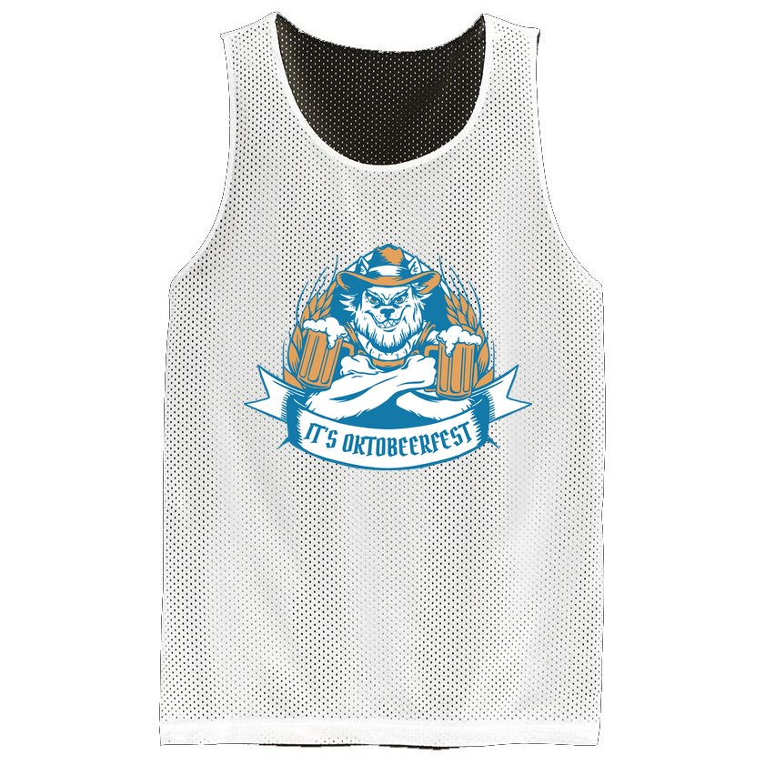 It's Oktoberfest Beer Mesh Reversible Basketball Jersey Tank