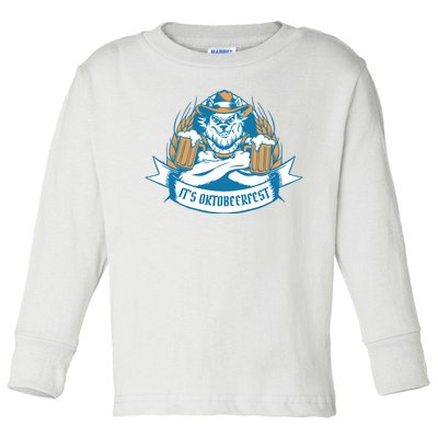 It's Oktoberfest Beer Toddler Long Sleeve Shirt