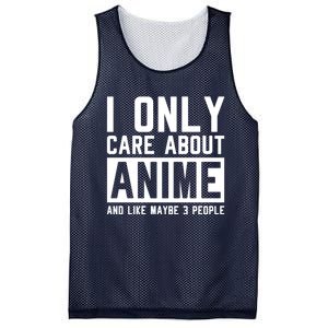 I Only Care About Anime And Like Maybe 3 People Anime Lover Mesh Reversible Basketball Jersey Tank