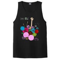 IM Ok Crochet And Knitting Funny Crocheting PosiCharge Competitor Tank