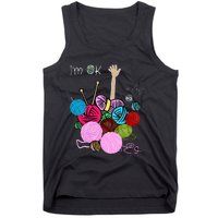 IM Ok Crochet And Knitting Funny Crocheting Tank Top